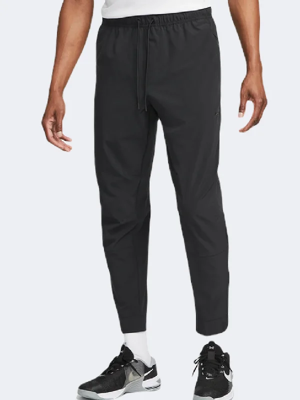 men's tapered wool blue pants-Nike Df Unlimited Men Training Pant Black