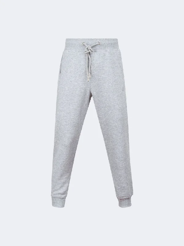 men's 34-inch stretch gray pants-Oil And Gaz Cuffed Kids-Boys Lifestyle Pant Grey Chine