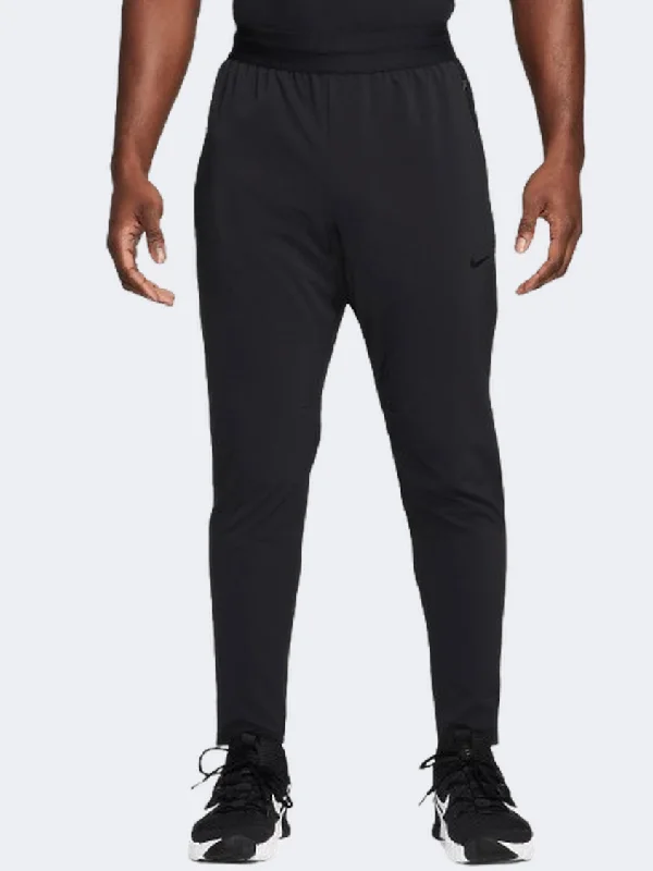 men's formal high-waisted brown pants-Nike Df Flex Rep Men Training Pant Black