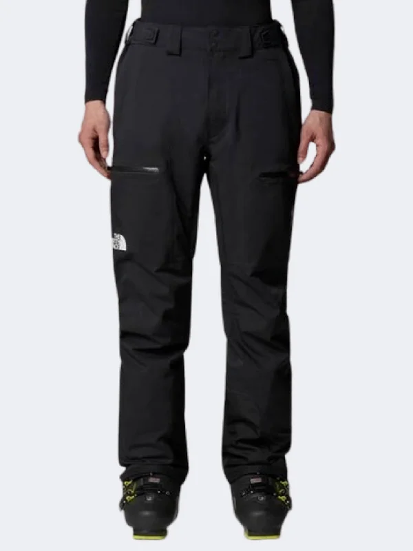 men's wide-leg stretch beige pants-The North Face Chalka Men Skiing Pant Black