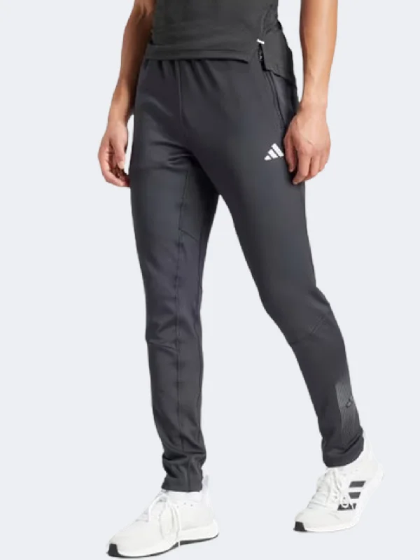 men's 38-inch casual white pants-Adidas Men Training Pant Black/Grey