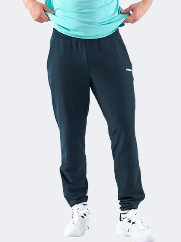 men's formal high-waisted brown pants-Head Breaker Men Tennis Pant Navy