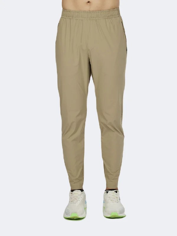 men's large tailored black pants-Anta Bar Men Training Pant Khaki