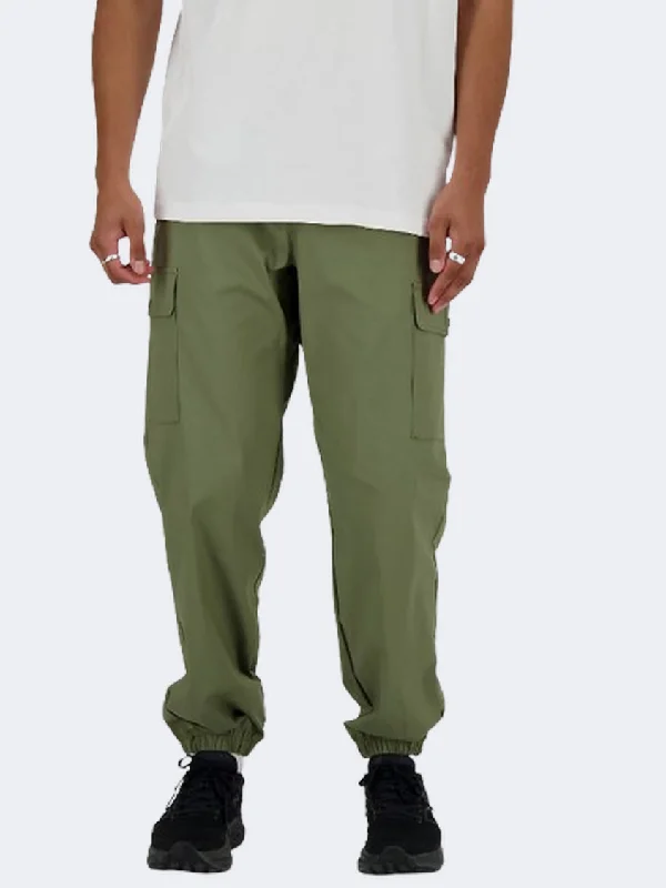 men's slim casual olive pants-New Balance Twill Men Lifestyle Pant Dark Olivine