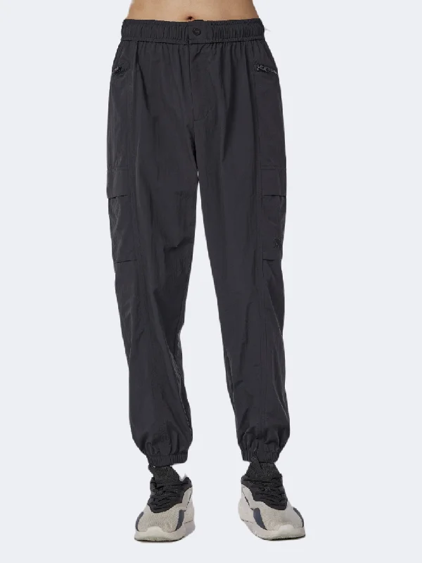 men's high-waisted flat-front black pants-Anta Have A Nice Time Men Lifestyle Pant Black