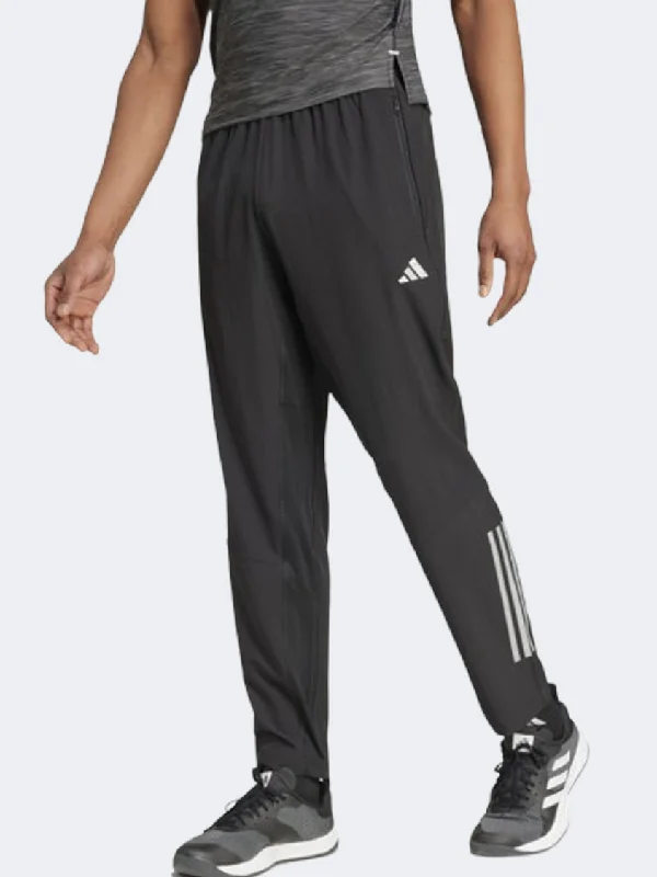 men's athletic wide-leg red pants-Adidas Men Training Pant Black/Grey