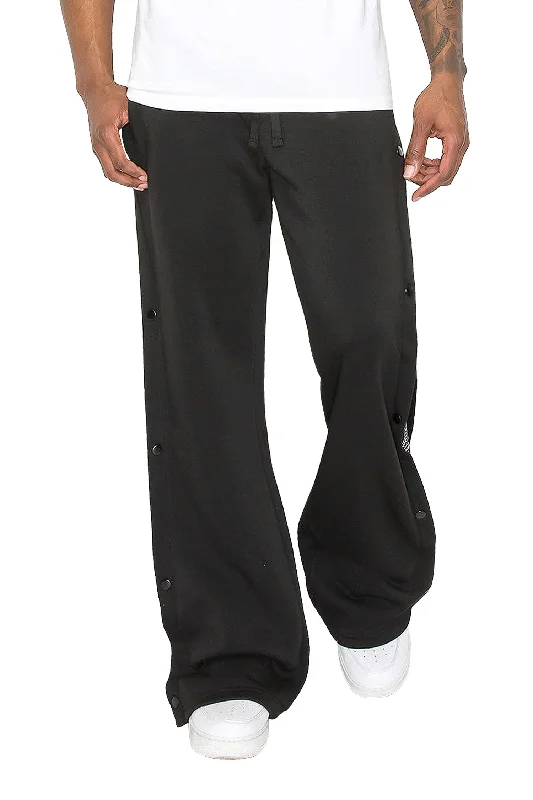 men's medium casual gray pants-Men's Flared Bandana Fleece Sweat Pants