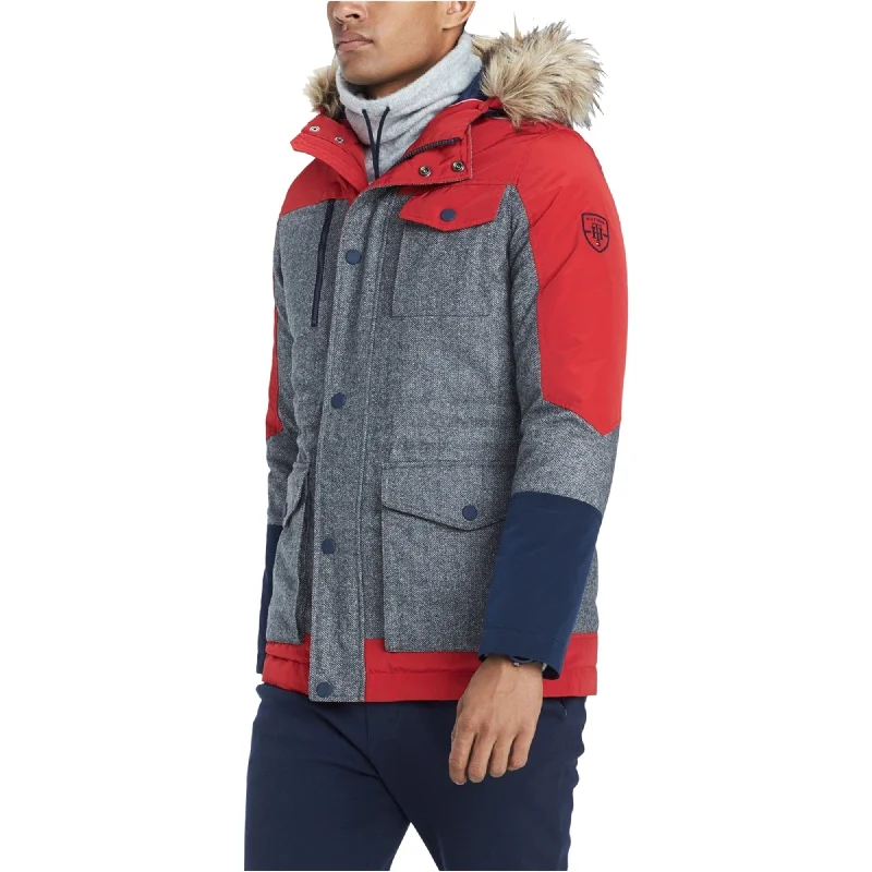 Men's producer sleek jackets-Tommy Hilfiger Mens Down Parka Coat