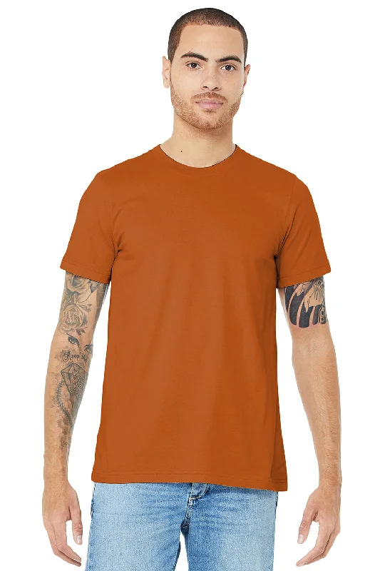 Men's short-sleeve classic muted basketball top-Bella + Canvas Mens Jersey Short Sleeve Crewneck T-Shirt - Autumn Orange