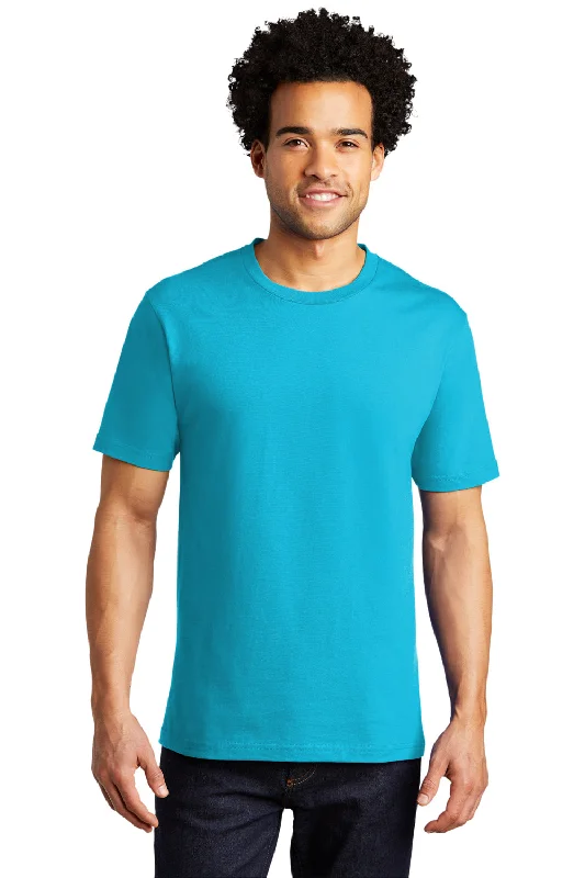 Men's short-sleeve deep picnic shirt-Port & Company Mens Bouncer Short Sleeve Crewneck T-Shirt - Tidal Wave Blue