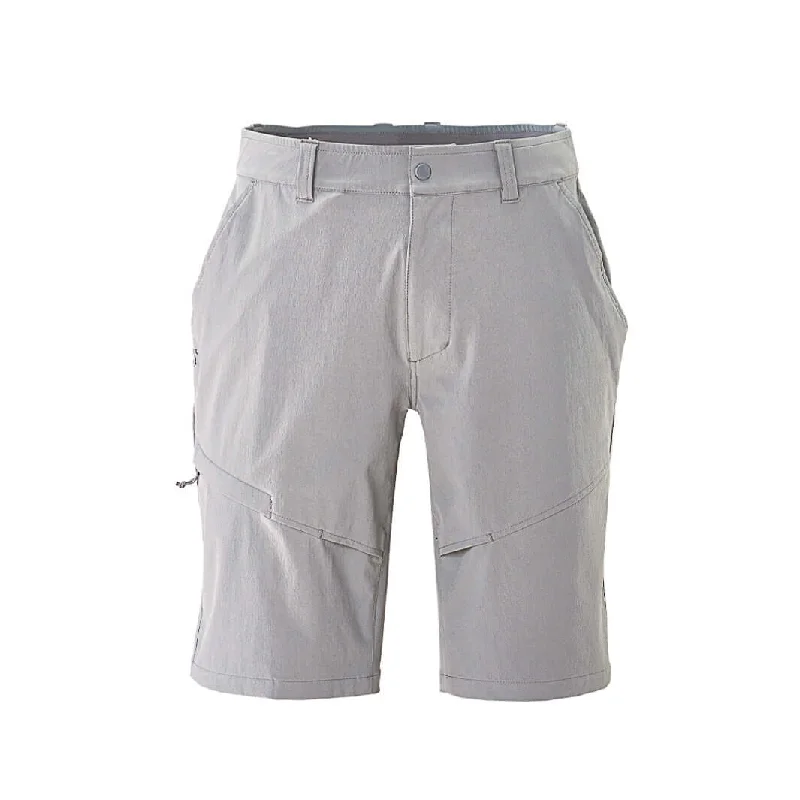 men's stretch polyester green pants-Tournament Short - Ghost Gray