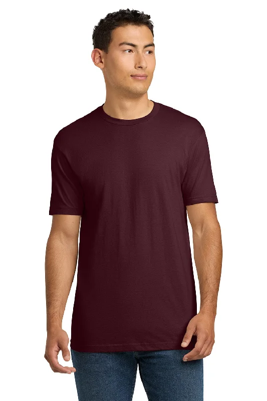 Men's short-sleeve warm concert tee-Next Level Mens Fine Jersey Short Sleeve Crewneck T-Shirt - Maroon