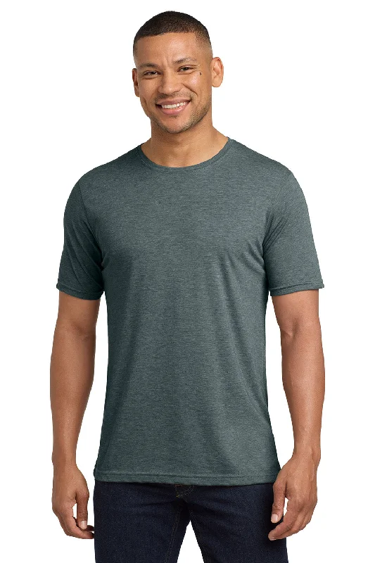 Men's short-sleeve warm stylish sleek neutral beige top-Next Level Mens Jersey Short Sleeve Crewneck T-Shirt - Indigo Blue