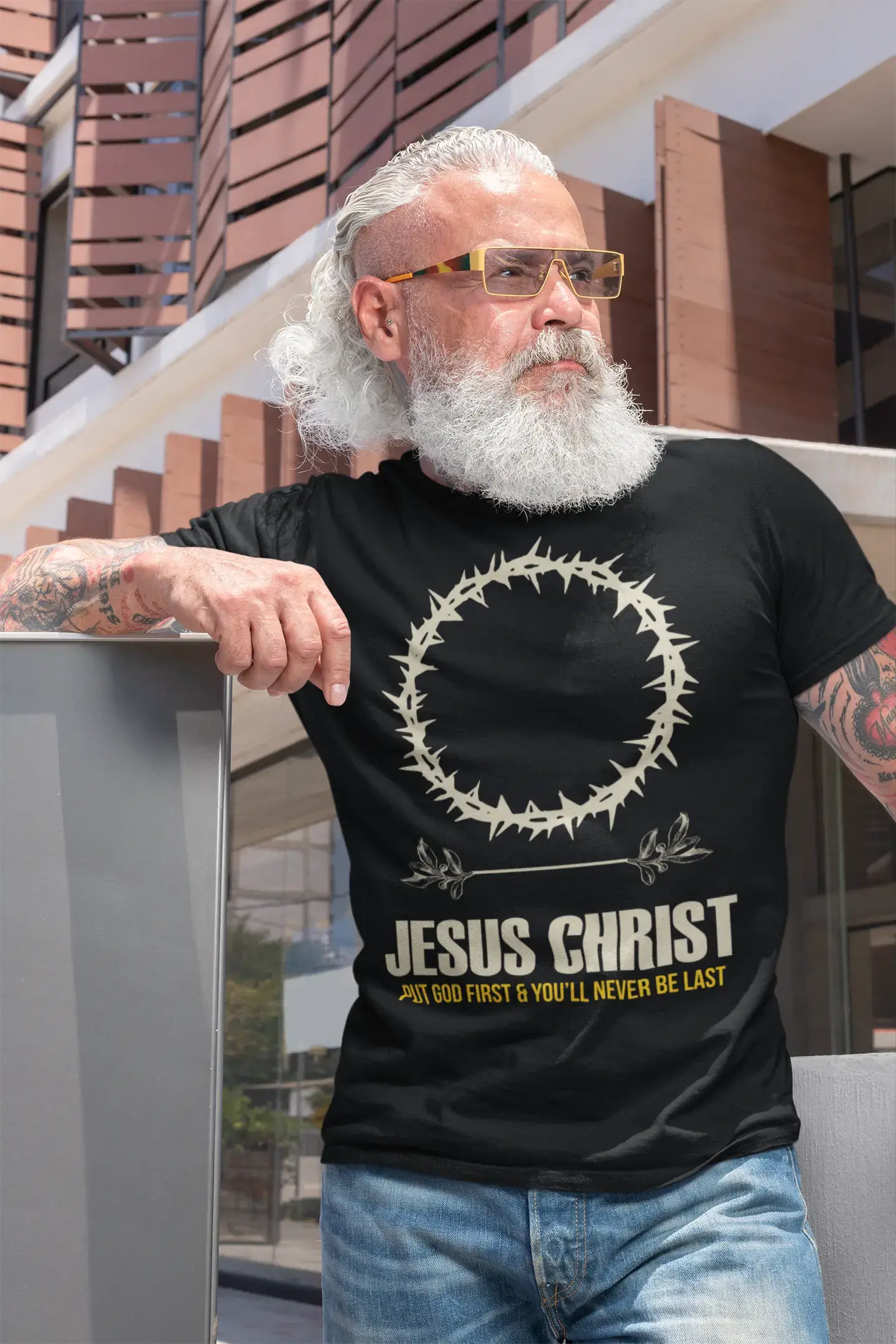 Men's short-sleeve fresh modern earthy tee-ULTRABASIC Men's Religious T-Shirt Jesus Christ - Bible Christ Shirt