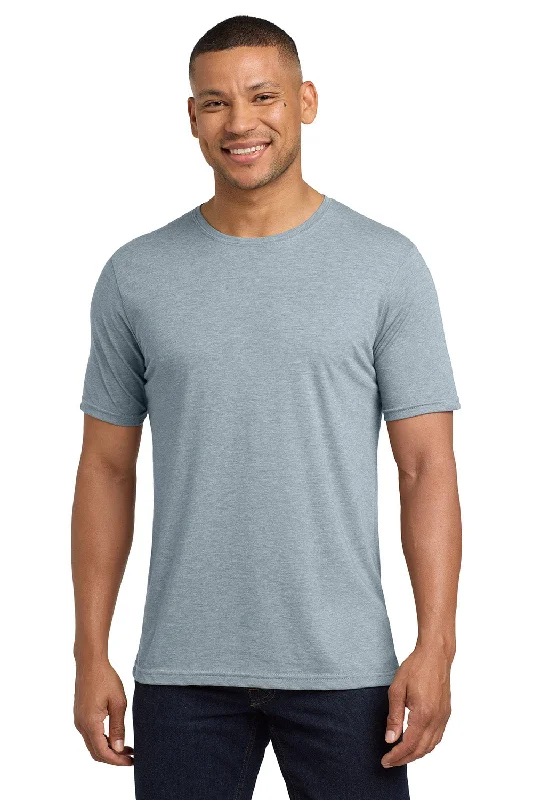 Men's short-sleeve rugged urban warm concert shirt-Next Level Mens Jersey Short Sleeve Crewneck T-Shirt - Stonewashed Denim Blue