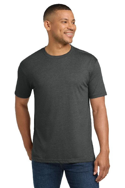 Men's short-sleeve soft trendy crisp ribbed shirt-Next Level Mens Jersey Short Sleeve Crewneck T-Shirt - Vintage Heavy Metal Grey