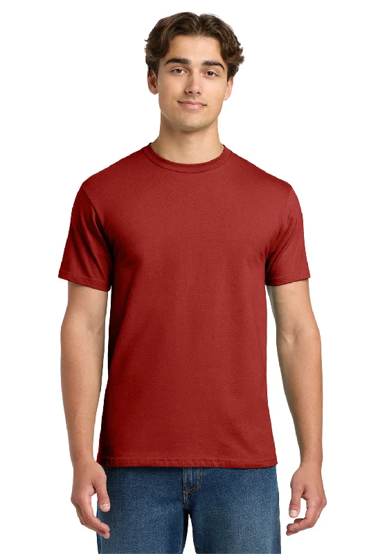 Men's short-sleeve sporty subtle classic olive shirt-Gildan Mens Hammer Short Sleeve Crewneck T-Shirt - Sport Scarlet Red