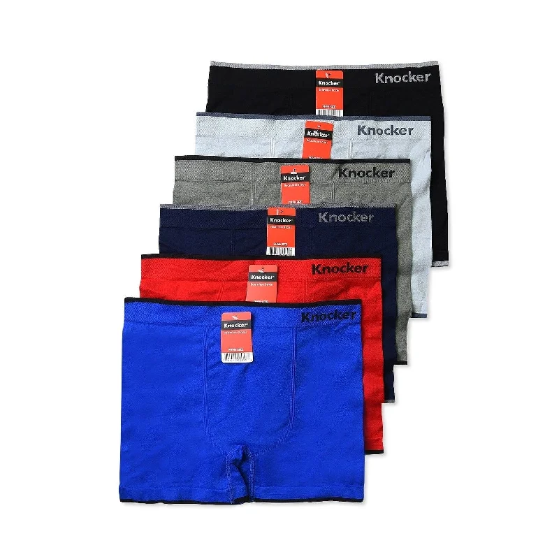 Men's pilot bomber jackets-Men's 6-PACK Seamless Boxer Briefs