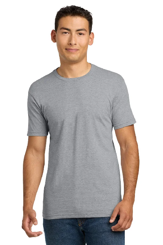 Men's short-sleeve classic vibrant color tee-Next Level Mens Fine Jersey Short Sleeve Crewneck T-Shirt - Heather Grey