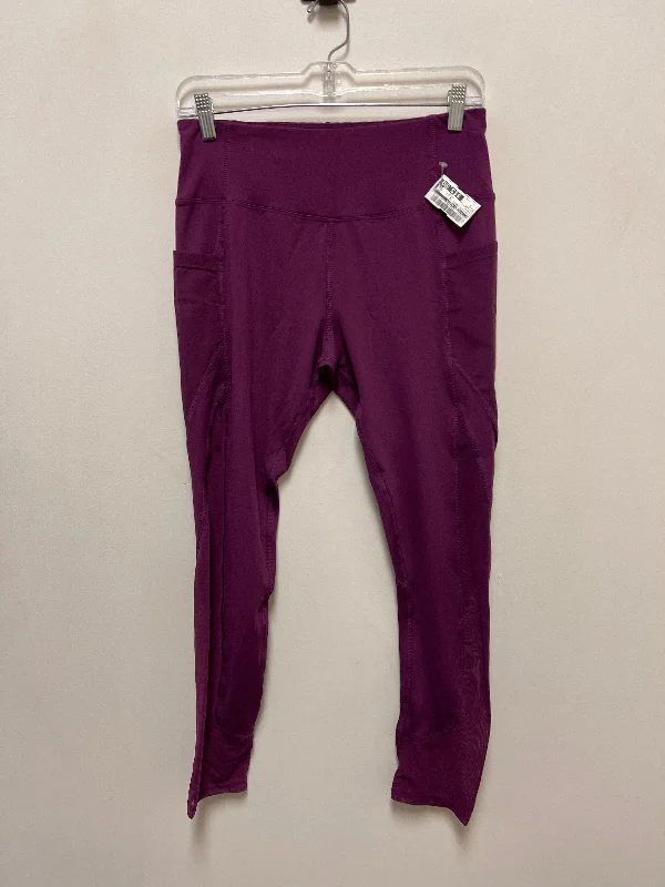 men's formal athletic brown pants-Athletic Pants By Clothes Mentor In Purple, Size: L