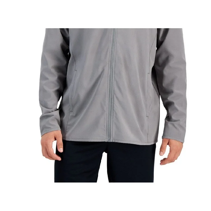 Men's tourist comfy jackets-Id Ideology Men's Moisture Wicking Full Zip Jacket Gray Size X-Large