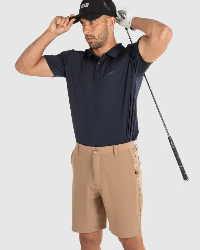 men's tall straight leg brown pants-UNIT Mens Golf Flexlite Stretch Shorts