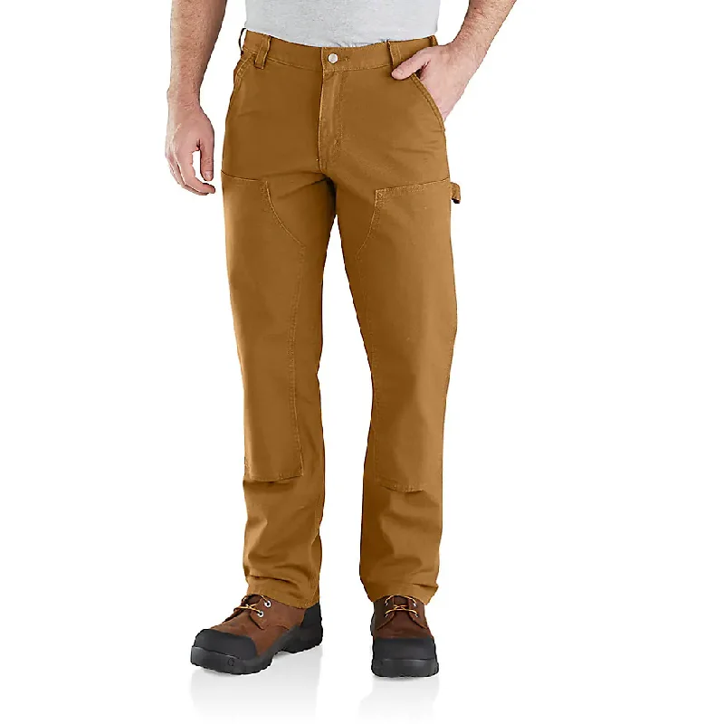 men's athletic wide-leg red pants-Carhartt Rugged Flex® Relaxed Fit Duck Double-Front Utility Work Pants - 103334