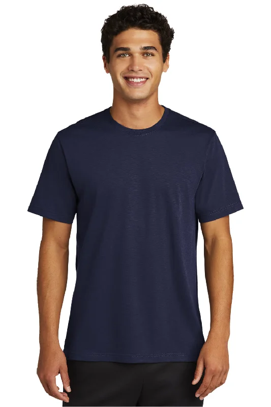 Men's short-sleeve retro violet top-Sport-Tek Mens Strive Moisture Wicking Short Sleeve Crewneck T-Shirt - True Navy Blue