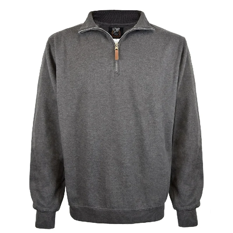 Men's pilot-inspired jackets-Victory Men's Brushed Fleece 1/4 Zip Pullover