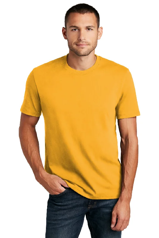 Men's short-sleeve rich sporty loud print tee-District Mens Re-Tee Short Sleeve Crewneck T-Shirt - Maize Yellow