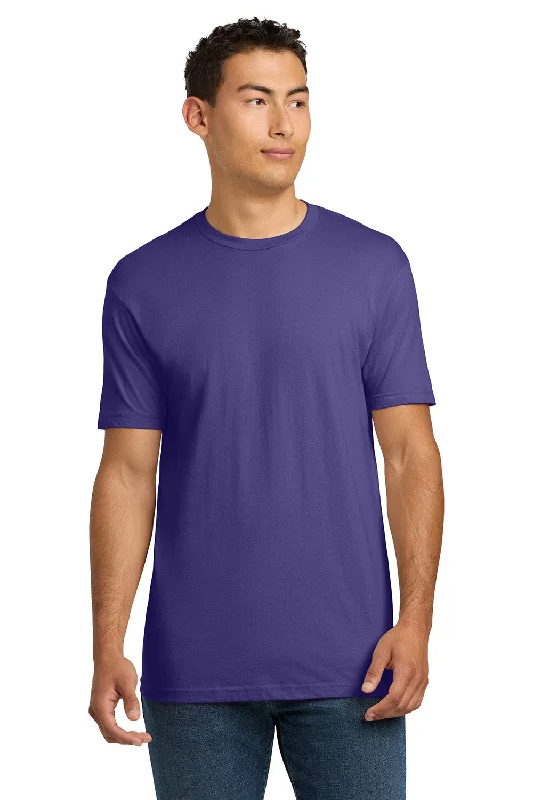 Men's short-sleeve sturdy low-cost tee-Next Level Mens Fine Jersey Short Sleeve Crewneck T-Shirt - Purple Rush