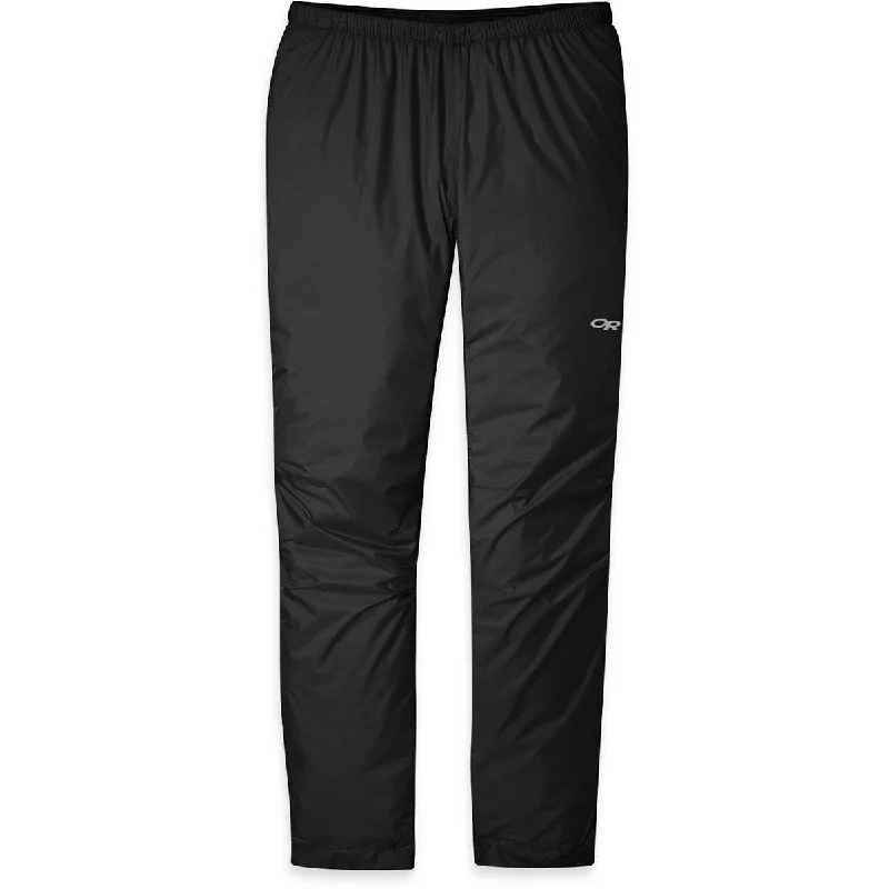 men's pleated flat-front gray pants-Men's Helium Rain Pants