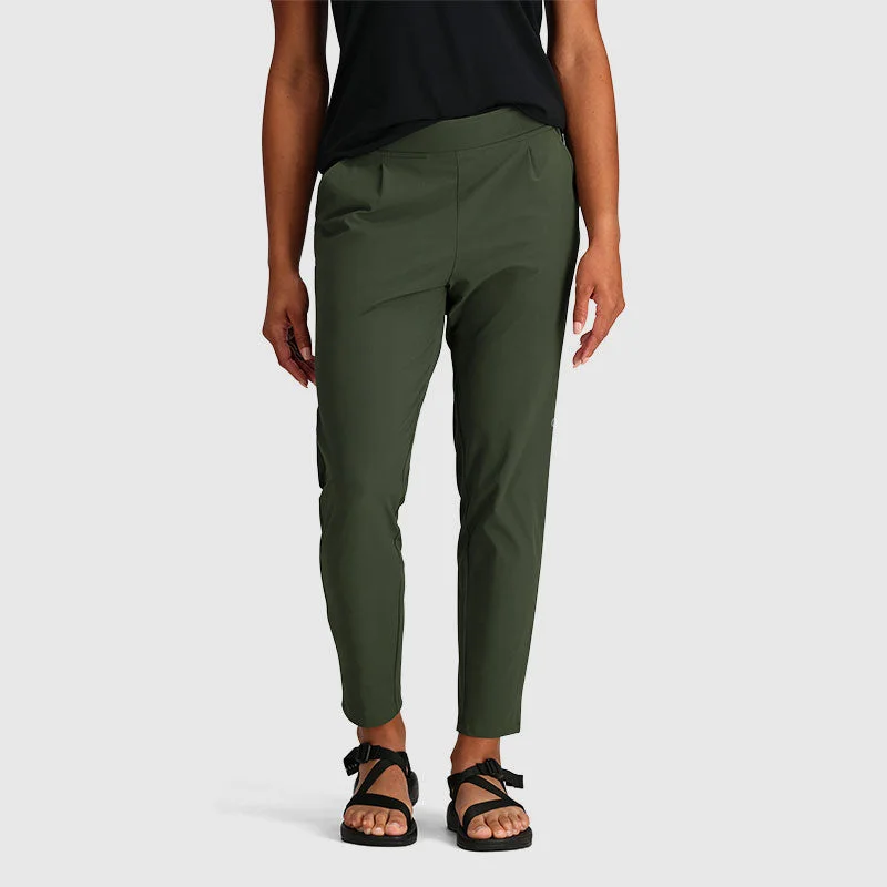 men's wide-leg flat-front olive pants-Outdoor Research Ferrosi Transit Womens Pants