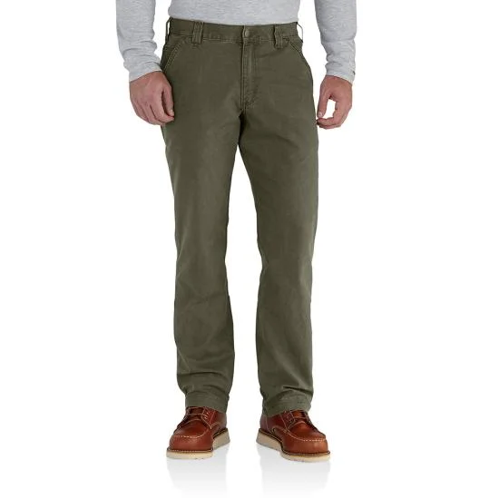 men's 38-inch casual white pants-Carhartt Rugged Flex® Canvas Rigby Work Pants 102291