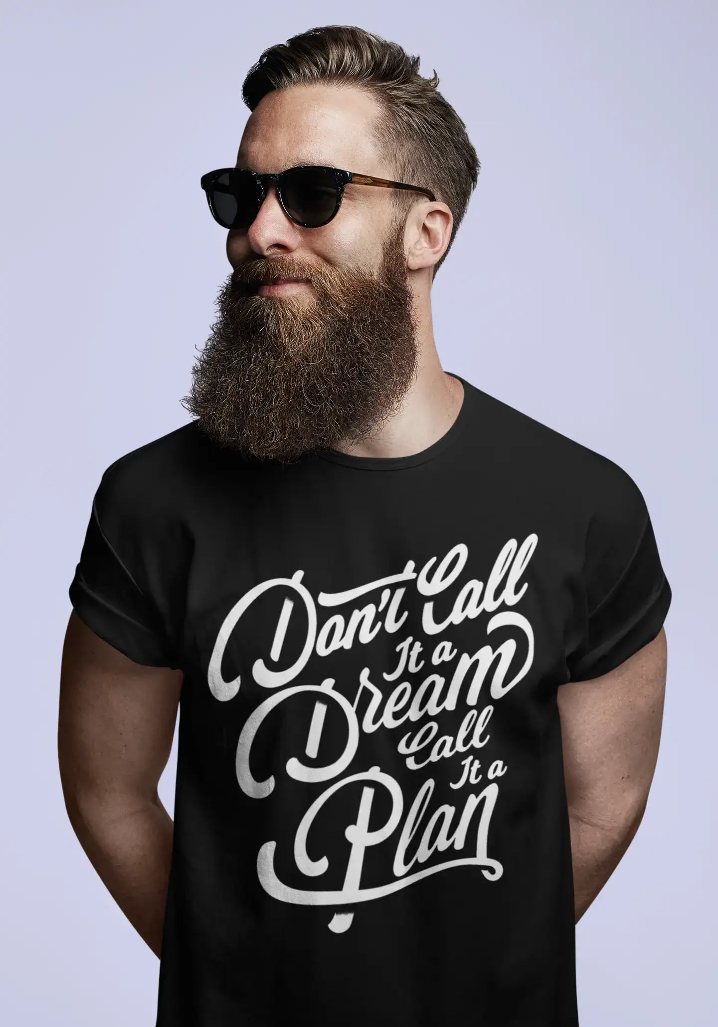 Men's short-sleeve fresh modern smooth pocket tee-Men's T-Shirt Don't Call It Dream Vintage Cotton Motivational Birthday Gift