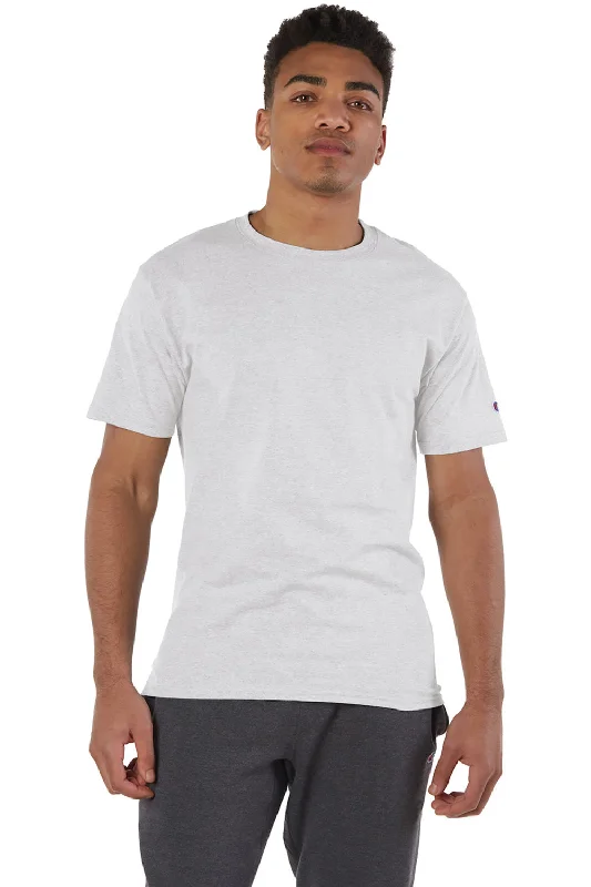 Men's short-sleeve muted fresh cool slate top-Champion Mens Short Sleeve Crewneck T-Shirt - Ash Grey