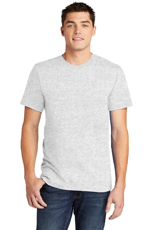 Men's short-sleeve cool rugged weekend tee-American Apparel Mens Fine Jersey Short Sleeve Crewneck T-Shirt - Ash Grey