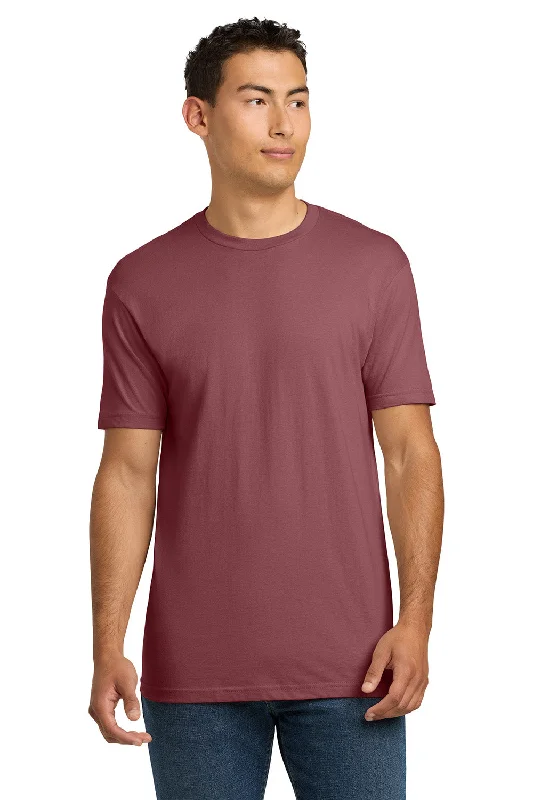 Men's short-sleeve classic muted sustainable recycled shirt-Next Level Mens Fine Jersey Short Sleeve Crewneck T-Shirt - Mauve