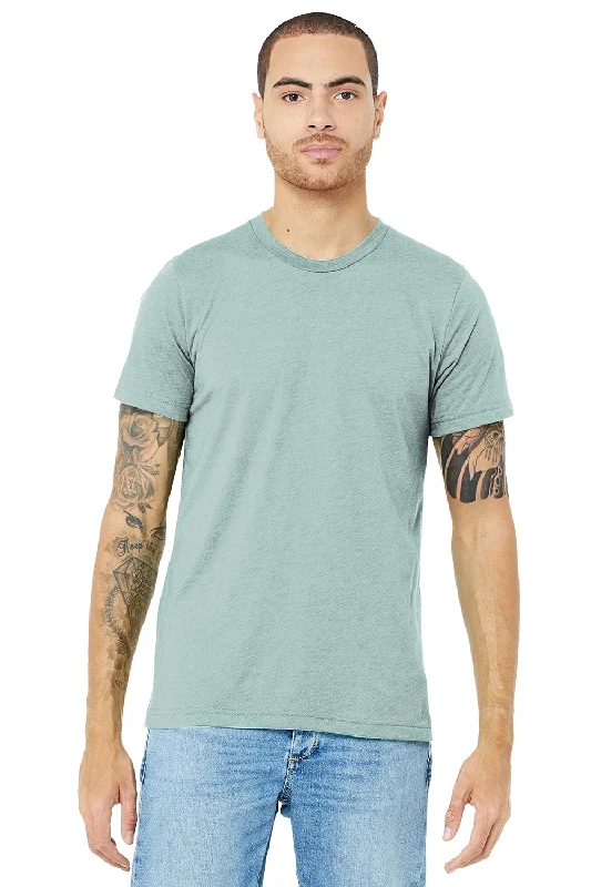 Men's short-sleeve tropical retro kayaking top-Bella + Canvas Mens Short Sleeve Crewneck T-Shirt - Dusty Blue