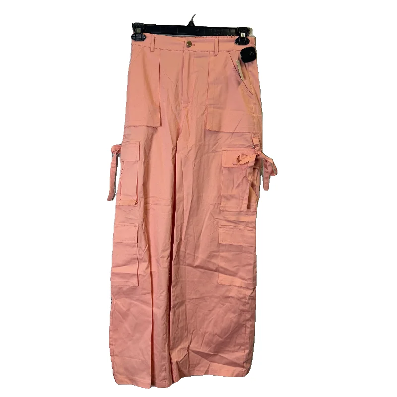 men's high-waisted straight leg black pants-Pants Cargo & Utility By Clothes Mentor In Orange, Size: M