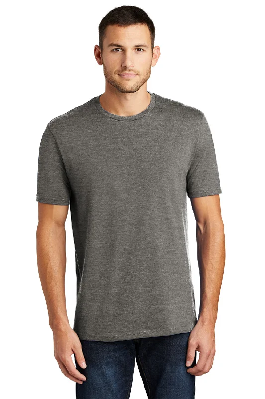 Men's short-sleeve fresh cool slate tee-District Mens Perfect Weight Short Sleeve Crewneck T-Shirt - Heather Charcoal Grey