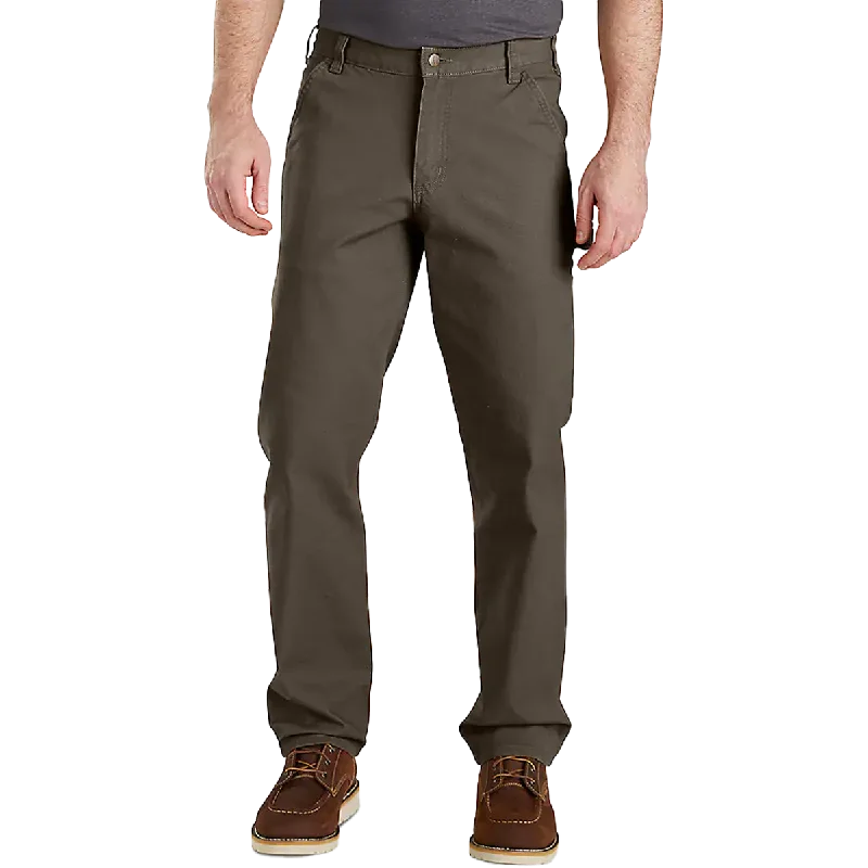 men's 36-inch casual navy pants-Men's Rugged Flex Duck Utility Work Pant - Relaxed Fit