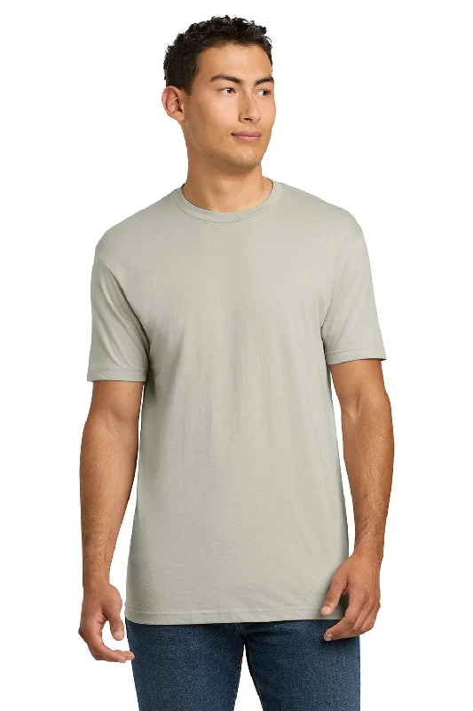 Men's short-sleeve handcrafted hemp top-Next Level Mens Fine Jersey Short Sleeve Crewneck T-Shirt - Sand