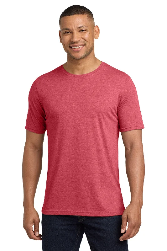 Men's short-sleeve bright deep classic vibrant color shirt-Next Level Mens Jersey Short Sleeve Crewneck T-Shirt - Red