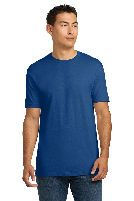 Men's short-sleeve artisanal organic top-Next Level Mens Fine Jersey Short Sleeve Crewneck T-Shirt - Royal Blue