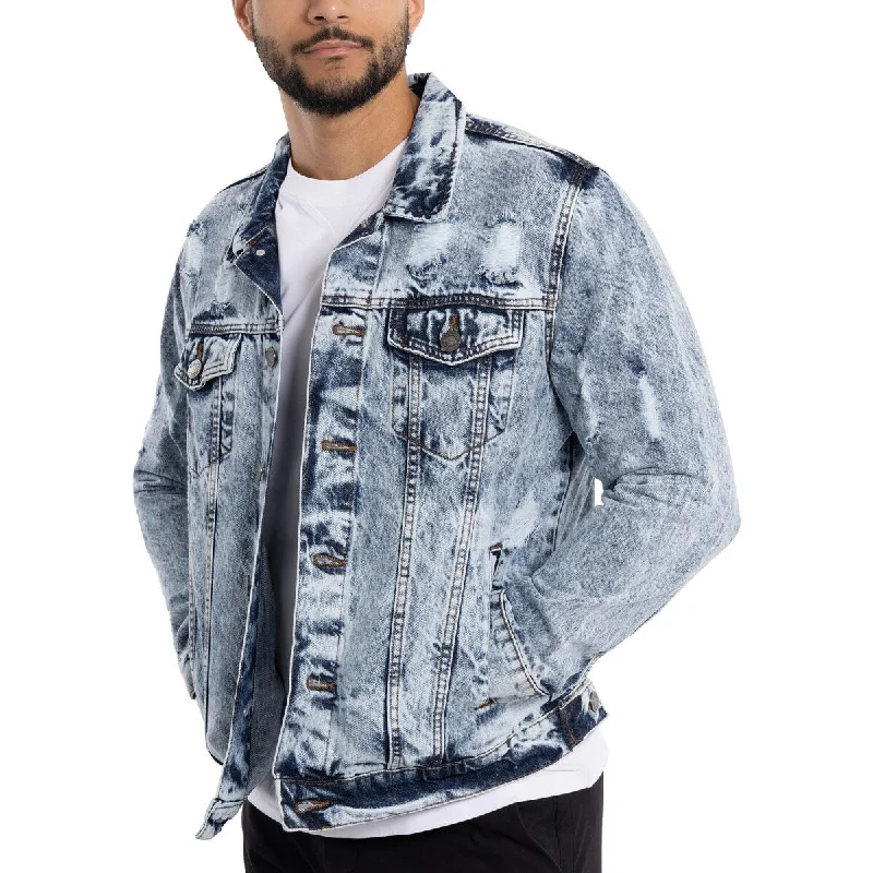 Men's sturdy wrestling jackets-Men's Trucker Denim Jacket