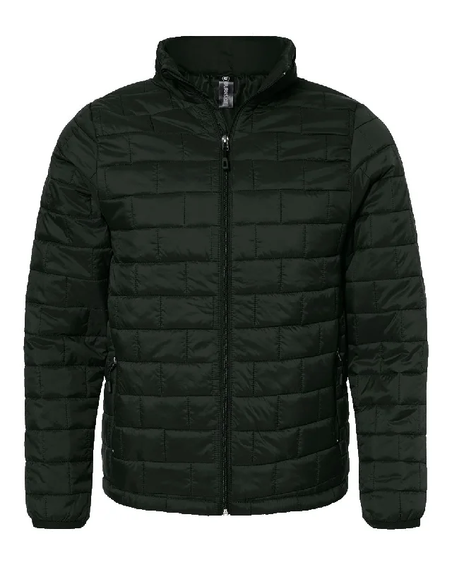 Men's delivery driver jackets-Burnside Men's Elemental Puffer Jacket