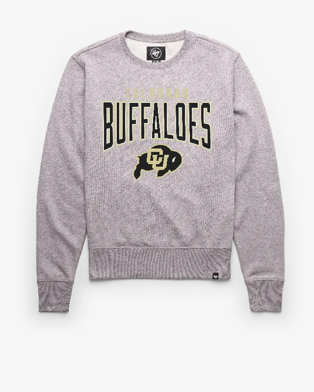 Men's hoodie with bull stripe-COLORADO BUFFALOES TEAM ELEMENTS ARCH '47 HEADLINE CREW