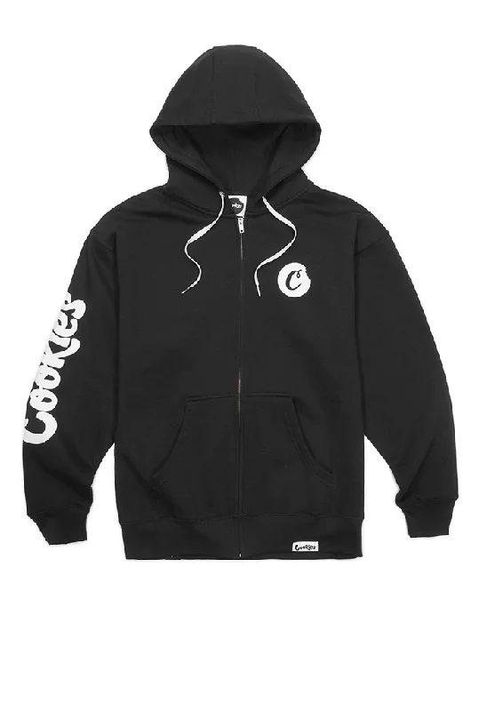 Men's hoodie with elk stripe-Cookies C Bite Logo Zip Hoodie