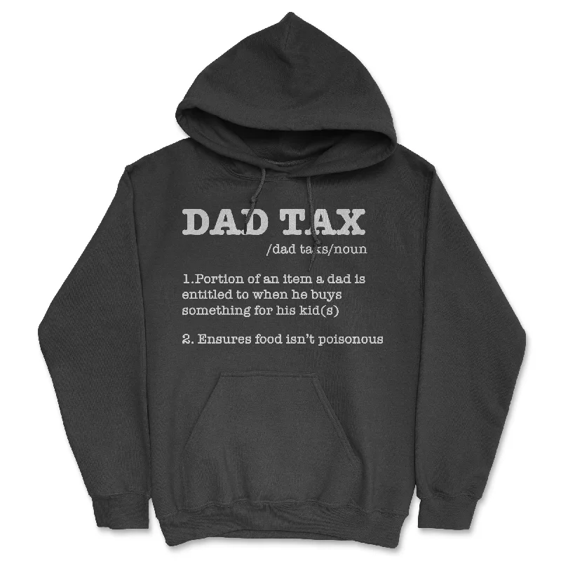 Men's hoodie for breezy hikes-Dad Tax Definition Hoodie